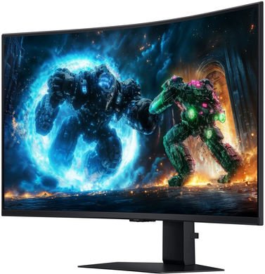 Монiтор Samsung 37" Odyssey G7 (LS37FG756EIXUA) VA Black 165Hz Curved, 3840&times;2160, 37", 165 Гц, VA, W-LED, Odyssey G7, 10 біт, 16:9, Кут нахилу 90 градусів; Регулювання кута нахилу; Регулювання висоти, Вигнутий, DisplayPort, 3.5 мм audio, 2&times;HDMI, USB Hub, 100&times;100, Матове, 1 мс