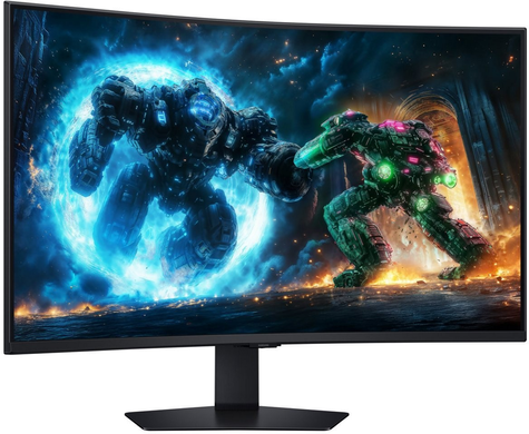 Монiтор Samsung 37" Odyssey G7 (LS37FG756EIXUA) VA Black 165Hz Curved, 3840&times;2160, 37", 165 Гц, VA, W-LED, Odyssey G7, 10 біт, 16:9, Кут нахилу 90 градусів; Регулювання кута нахилу; Регулювання висоти, Вигнутий, DisplayPort, 3.5 мм audio, 2&times;HDMI, USB Hub, 100&times;100, Матове, 1 мс