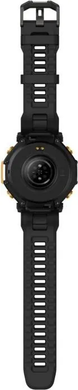 Смарт Годинник Amazfit T-Rex 3 Pro 44mm Black Gold, 140-205 мм, 1.32", Моніторинг стресу, Температура тіла, Альтиметр, Моніторинг сну, Підрахунок кроків, T-Rex 3 Pro, iOS + Android, 14+ днів, AMOLED, Bluetooth, GPS, Wi-Fi, Магнітна зарядка, ЧСС, SpO2, Температура, Акселерометр, Гіроскоп, Барометр, Кругла, 10 ATM
