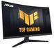 Монітор Asus 27" TUF Gaming VG27WQ3B (90LM0AQ1-B01170) VA Black Curved 180Hz, Геймінг, 2560&times;1440, 27", 180 Гц, Fast VA, W-LED, TUF Gaming, 8 біт, 16:9, Регулювання кута нахилу, Вигнутий, DisplayPort, 3.5 мм audio, 2&times;HDMI, 100&times;100, Матове, 1 мс