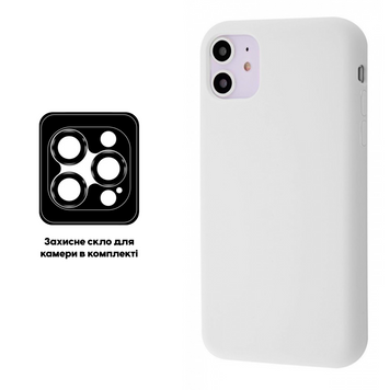 Накладка iPhone 11 TrendySkins Silicone Lens White