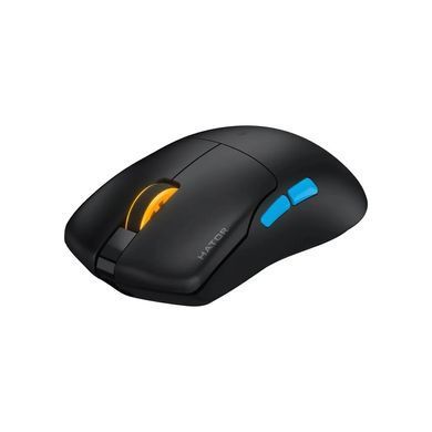 Миша Hator Pulsar 3 Pro Black, Black, Ігрова, Дротова, 5, USB, 26000, 1.80 м, Пластик, 123 &times; 68 &times; 38 мм, Симетричний, Оптичний