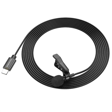 Петличний Мікрофон Borofone BFK11 Lightning 2m Black