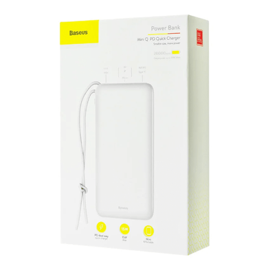 PowerBank Baseus PPALL-EXQ02 Mini Q (QC3.0) 20000mAh White