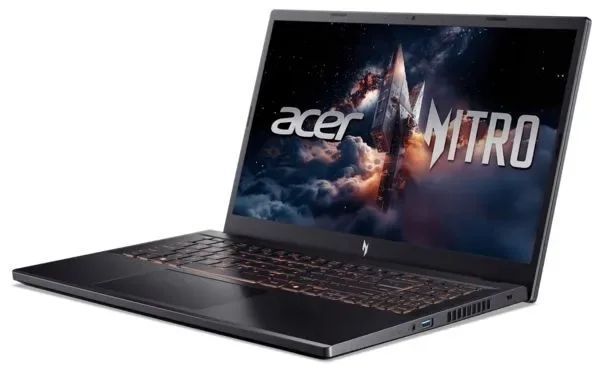 Ноутбук Acer Nitro V 15 ANV15-52-55UC (NH.QZ8EU.01A) Black, Nitro V 15, Геймінг, Core 5 210H, Intel Core 5, 8, SSD, 512 ГБ, Дискретна, NVIDIA GeForce RTX 5060, 8 ГБ, DDR4, 16 ГБ, 3200 МГц, 15.6", 1920&times;1080, IPS, 300 ніт, 165 Гц, USB-A; USB-A; USB-A; USB4; HDMI; LAN, 76 Вт&middot;год