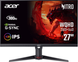 Монітор Acer 27" XV272UF3bmiiprx (UM.HX2EE.317) IPS Black 300Hz, Геймінг, 2560&times;1440, 27", 300 Гц, IPS, W-LED, XV, 8 біт, 16:9, Кут нахилу 90 градусів; Регулювання кута нахилу; Регулювання висоти, Плаский, HDMI, DisplayPort, 3.5 мм audio, 100&times;100, Матове, 1 мс