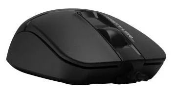 Миша A4Tech Fstyler FM12S Black, Black, Офісна, Дротова, 3, USB, 1200, 1.50 м, Пластик, 108 &times; 64 &times; 35 мм, Симетричний, Оптичний