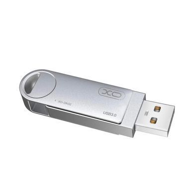 USB Flash XO DK02 32Gb 3.0 Silver, Silver, USB 3.0, USB 3.0, Флеш-накопичувач, 60 МБ/с, 20 МБ/с