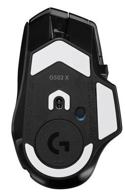 Миша Logitech G502 X Black, Black, Ігрова, Дротова, 13, USB, 25600, 2.10 м, Пластик, 131.4 &times; 79.2 &times; 41.1 мм, Ергономічний для правої руки, Оптичний
