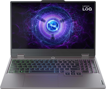 Ноутбук Lenovo LOQ 15IRX9 (83DV00RNGE) Luna Gray, LOQ 15IRX9, Геймінг, Core i5-13450HX, Intel Core i5, 10, SSD, 512 ГБ, Дискретна, GeForce RTX 4050, 6 ГБ, DDR5, 16 ГБ, 4800 МГц, 15.6", 1920&times;1080, IPS, 300 ніт, 144 Гц, USB-A; USB-A; USB-A; USB-C; HDMI; LAN, 60 Вт&middot;год