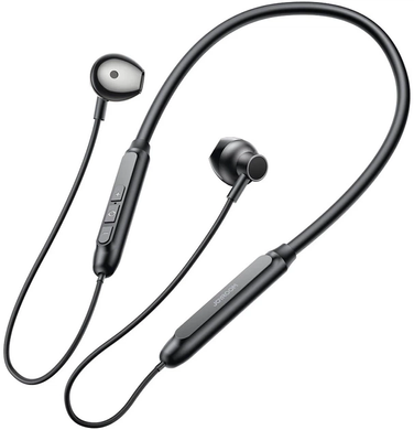 Навушники Joyroom JR-D8 Black, Для смартфонів, Для музики, Вакуумні, 3.5 мм, Внутрішньоканальні, Пульт управління, 108 дБ, 32 Ом, 1.2 м, Закрите
