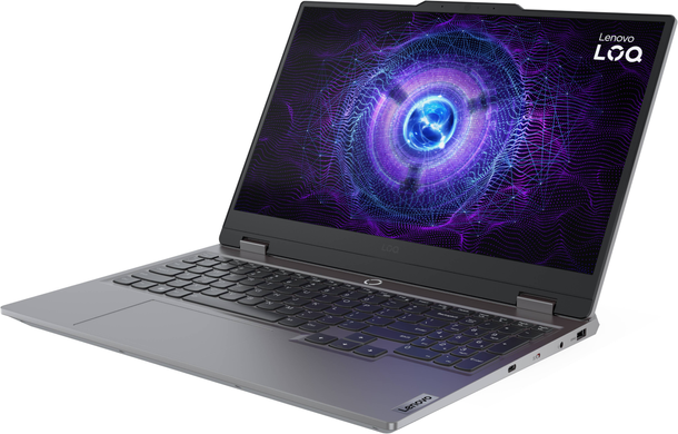 Ноутбук Lenovo LOQ 15IRX9 (83DV00RNGE) Luna Gray, LOQ 15IRX9, Геймінг, Core i5-13450HX, Intel Core i5, 10, SSD, 512 ГБ, Дискретна, GeForce RTX 4050, 6 ГБ, DDR5, 16 ГБ, 4800 МГц, 15.6", 1920&times;1080, IPS, 300 ніт, 144 Гц, USB-A; USB-A; USB-A; USB-C; HDMI; LAN, 60 Вт&middot;год