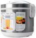 Мультиварка Vegas VMC-7007W 860W Білий/Срібляста, 5 л, 860 Вт, Таймер, Антипригарне покриття, Дисплей, Відкладений старт, Регулювання температури, Приготування на парі, Підтримання тепла, Електронне керування, 42 програми