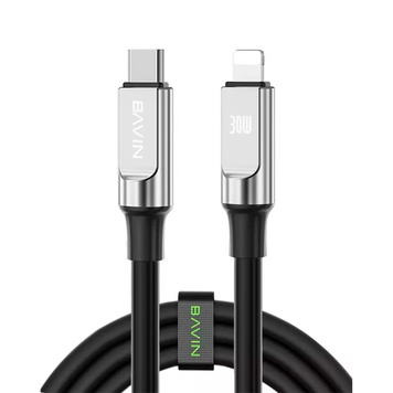 Кабель Bavin CB288 Type-C to Lightning 30W 1.2m Black
