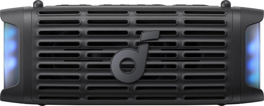 Акустична система Anker SoundCore Boom 3i Black (D5100010), Black, Bluetooth, USB-C, TWS, Акумулятор, 50 Вт, До 16 годин, TWS, RGB-підсвічування, Керування через застосунок, BassUp 2.0, Плавучий корпус, IP68
