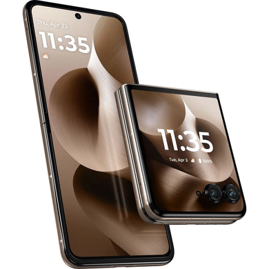 Смартфон Motorola Razr 60 Ultra 16/512GB Mountain Trail, Brown, Razr 60 Ultra, 512 ГБ, 16 ГБ, 7" - 7.99", Є, 2, 5G, 4001 - 5000 mAh, 50 Мп, IP48, 2992 x 1224