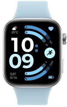 Смарт Годинник Redmi Watch 6 Glacier Blue, Blue, 135-205 мм, 2.07", Моніторинг стресу, Моніторинг сну, Підрахунок кроків, Redmi Watch 6, iOS + Android, 7-14 днів, AMOLED, Bluetooth, GPS, Магнітна зарядка, ЧСС, SpO2, Акселерометр, Гіроскоп, Датчик освітлення, Компас, Прямокутна, 5 ATM