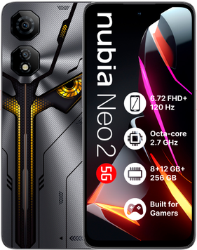 Смартфон ZTE Nubia NEO 2 5G 8/256GB Grey, Gray, Nubia Neo 2, 256 ГБ, 8 ГБ, 6" - 6.99", Є, 2, 5G, 5001 - 6000 mAh, 50 Мп, Немає, 2400 x 1080
