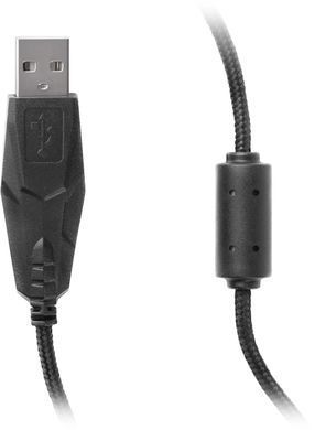 Миша REAL-EL RM-520 Gaming Black, Black, Ігрова, Дротова, 6, USB, 2400, 1.50 м, Пластик, 130 &times; 70 &times; 42 мм, Ергономічний для правої руки, Оптичний