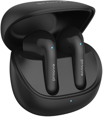 Bluetooth Earphones Proove Logic Black, Black, TWS (вкладиші), 25 год, Повсякденне, USB-C, Bluetooth, 5.4, Є, Немає
