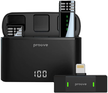Бездротовий мікрофон Proove Record Lightning Black