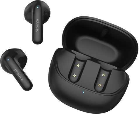 Bluetooth Earphones Proove Logic Black, Black, TWS (вкладиші), 25 год, Повсякденне, USB-C, Bluetooth, 5.4, Є, Немає