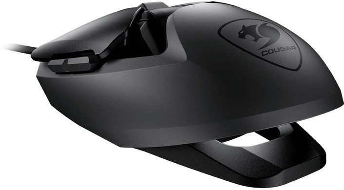 Миша Cougar Airblader Black USB, Black, Ігрова, Дротова, 6, USB, 16000, 1.80 м, Пластик, 117 &times; 62.8 &times; 37.8 мм, Симетричний, Оптичний