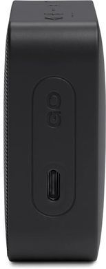 Акустична система JBL GO Essential 2 Black (JBLGOES2BLKEU), Black, Bluetooth, USB-C, Акумулятор, 3,1 Вт, До 5 годин, Петля для перенесення, Компактний корпус, IP67