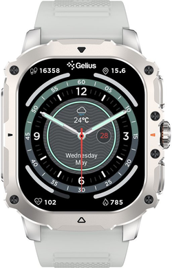 Смарт Годинник Gelius Pro GP-SW016 Tactical Heavy IP68 Silver Titan