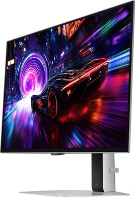 Монітор Samsung 27" Odyssey G8 G81SF (LS27FG812SIXUA) OLED Silver 240Hz, 3840&times;2160, 27", 240 Гц, OLED, OLED, Odyssey G8, 10 біт, 16:9, Кут нахилу 90 градусів; Регулювання кута нахилу; Регулювання висоти, Плаский, DisplayPort, 3.5 мм audio, 2&times;HDMI, USB Hub, 100&times;100, Матове, 0.03 мс