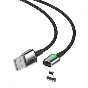 Cable Baseus Lightning CATXC-A01 ZINC magnetic 1m Black