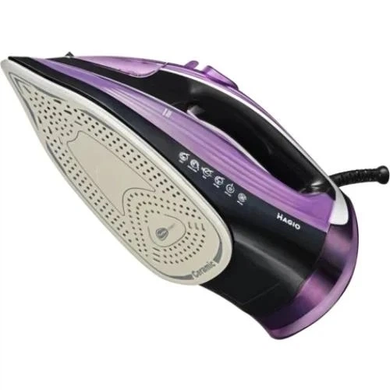 Праска Magio MG-531 3000W Black/Violet, Керамічна, Паровий; Вертикальний, 3000 Вт, 45 г/хв, 125 г/хв