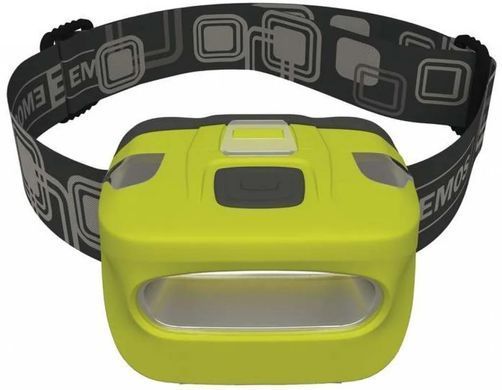Ліхтар Налобний Emos P3528 Зелений/Сірий, 3xAAA, 150 лм, COB LED, 1