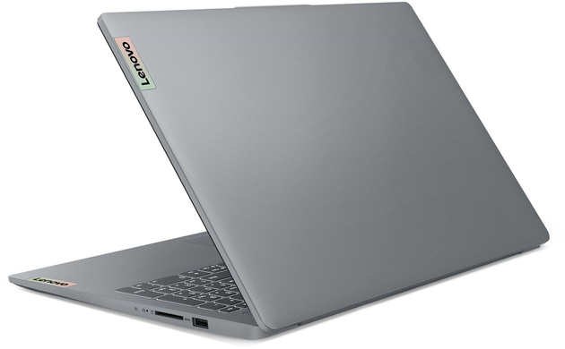 Ноутбук Lenovo IdeaPad Slim 3 15IAN8 (82XB00AERA) Arctic Grey, IdeaPad Slim 3, Офіс, Навчання, Core i3-N305, Intel Core i3, 8, SSD, 512 ГБ, Інтегрована, Intel UHD Graphics Xe, Інтегрована, LPDDR5, 8 ГБ, 4800 МГц, 15.6", 1920&times;1080, IPS, 300 ніт, 60 Гц, USB-A; USB-A; USB-C; HDMI, 46 Вт&middot;год