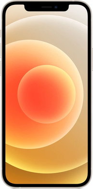 Смартфон Apple iPhone 12 128GB White, iPhone 12, 128 ГБ, 4 ГБ, 6" - 6.99", Є, 2, 5G, 2001 - 3000 mAh, 12 Мп, IP68, 2532 x 1170