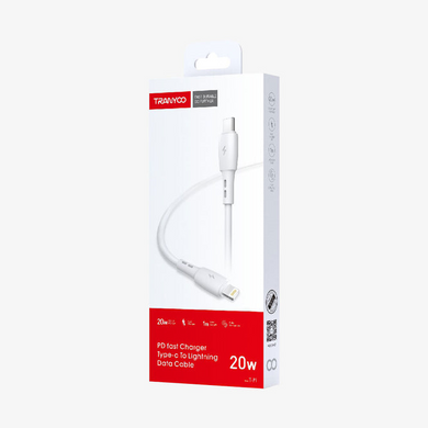 Кабель Tranyoo T-P1 Type-C to Lightning 1m White