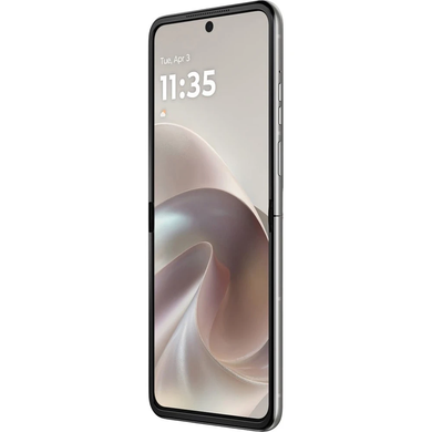 Смартфон Motorola Razr 70 8/256GB Bright White, White, Razr 70, 256 ГБ, 8 ГБ, 6" - 6.99", Є, 2, 5G, 4001 - 5000 mAh, 50 Мп, IP48, 2640 x 1080