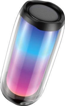 Акустична система Foneng BL15 Full Screen Colorful Bluetooth Speaker (BL15-BS-FSC), White, Bluetooth, Акумулятор, 8 Вт, Понад 5 годин, Повноекранне LED-підсвічування, Пасивний низькочастотний випромінювач