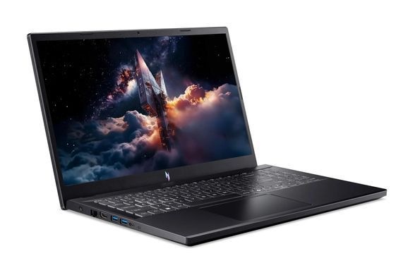 Ноутбук Acer Nitro V 15 ANV15-A31 (NH.U3QEU.00A) Black, Nitro V 15, Геймінг, Ryzen 5 150, AMD Ryzen 5, 6, SSD, 512 ГБ, Дискретна, NVIDIA GeForce RTX 5050, 8 ГБ, DDR5, 16 ГБ, 4800 МГц, 15.6", 1920&times;1080, IPS, 300 ніт, 165 Гц, USB-A; USB-A; USB-A; USB4; HDMI; LAN, 76 Вт&middot;год