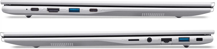 Ноутбук Acer Aspire Lite AL16-54P-51G4 (NX.D76EU.008) Silver, Aspire Lite, Офіс, Навчання, Core i5-1334U, Intel Core i5, 10, SSD, 512 ГБ, Інтегрована, Intel UHD Graphics, Інтегрована, DDR5, 16 ГБ, 4800 МГц, 16", 1920&times;1200, IPS, 250 ніт, 60 Гц, USB-A; USB-A; USB-C; HDMI; LAN, 58 Вт&middot;год