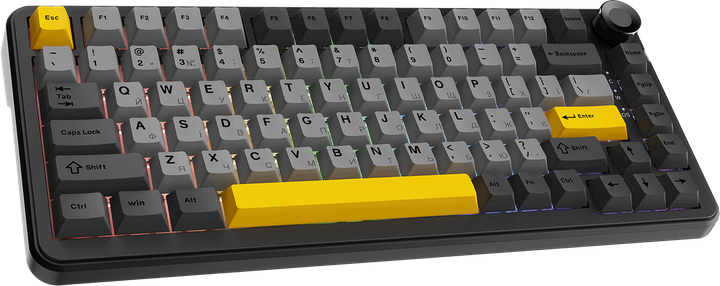 Бездротова клавіатура Ajazz AK820 MAX PLUS Daydream Black, Black
