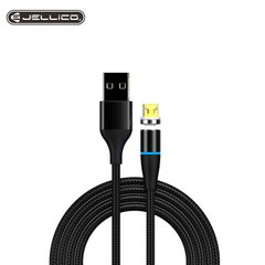 USB Cable Jellico KDS-80 Magnetic MicroUSB 1.2m 3A Black