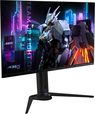 Монітор Gigabyte 31.5" Aorus FO32U OLED Black 165Hz, Геймінг, 3840&times;2160, 31.5", 165 Гц, OLED, OLED, Aorus, 10 біт, 16:9, Кут нахилу 90 градусів; Регулювання кута нахилу; Регулювання висоти, Плаский, USB-C, HDMI, DisplayPort, 3.5 мм audio, USB Hub, 100&times;100, Матове, 0.03 мс