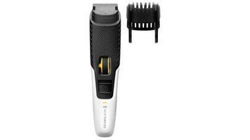 Тример Remington MB4000 White/Black, Акумулятор, 40 хв, 8&ndash;10 год, 1, Нержавіюча сталь, Індикатор заряду, Самозагострювані леза, Миття лез під водою, Регулювання довжини