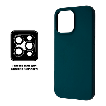 Накладка iPhone 13/14 TrendySkins Silicone Lens Dark Green