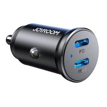 АЗП Joyroom JR-CCN06 30W 2Type-C Black, 30 W, 2хType-C, Quick Charge (QC 3.0), Power Delivery (PD), 2