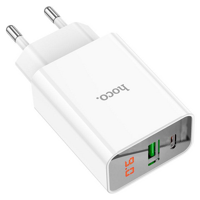 МЗП Hoco C100A QC3.Type-C/1USB 20W White