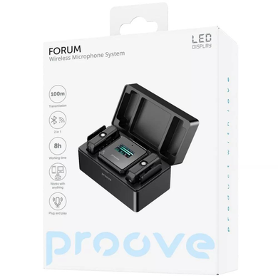 Бездротовий петличний мікрофон Proove Forum Black