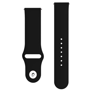 Ремінець універсальний Silicone Colors 20mm Black