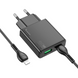 МЗП Hoco N38 QC3.0/PD20W Type-C/USB + Кабель Type-C to Lightning Black
